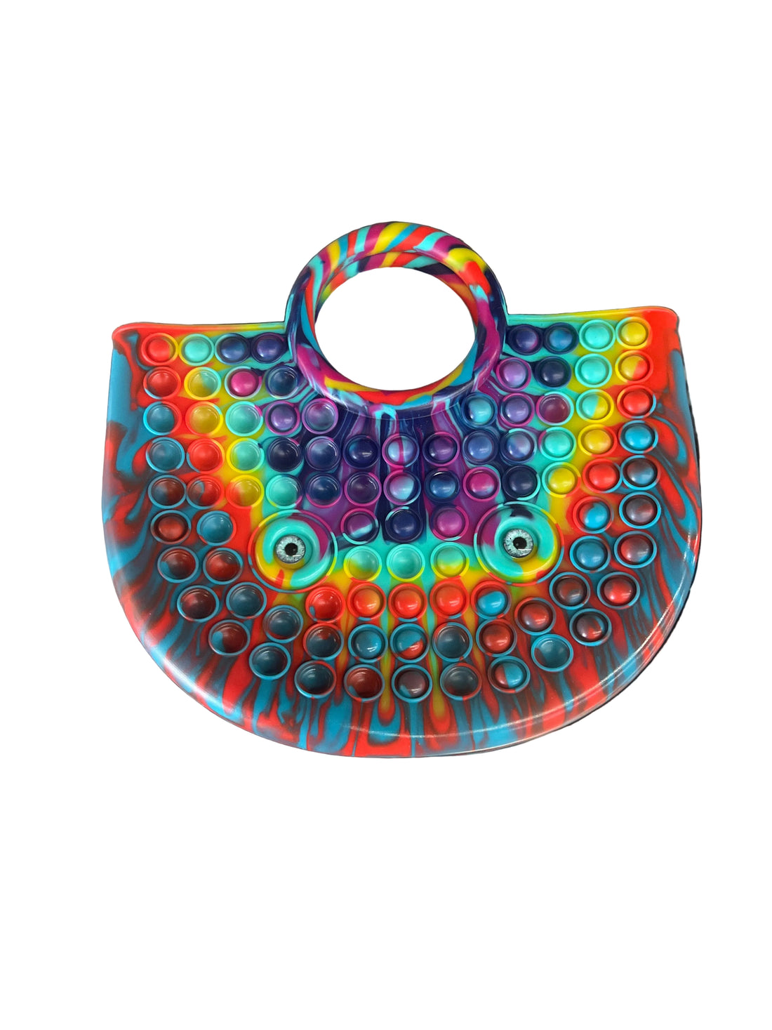 Rainbow Pop-It Silicone Handbag