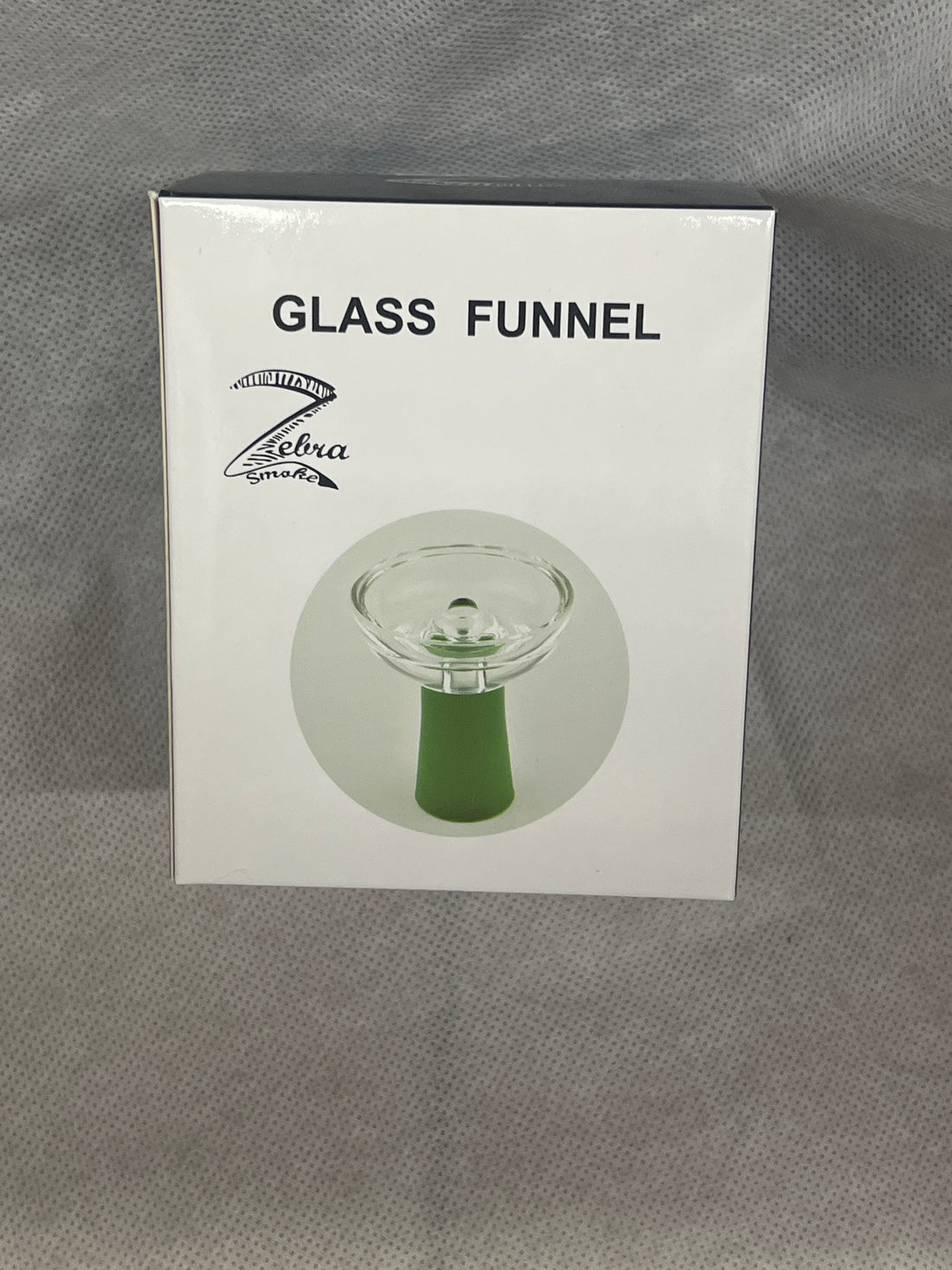 Zebra Smoke Glass Funnel