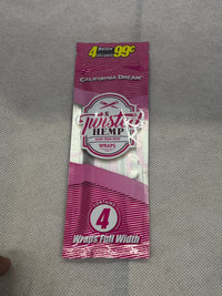 8 Twisted Hemp Wraps