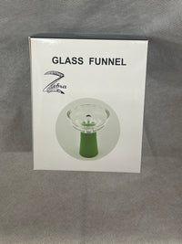 Zebra Smoke Glass Funnel